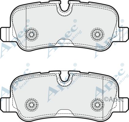 APEC BRAKING Piduriklotsi komplekt,ketaspidur PAD1733